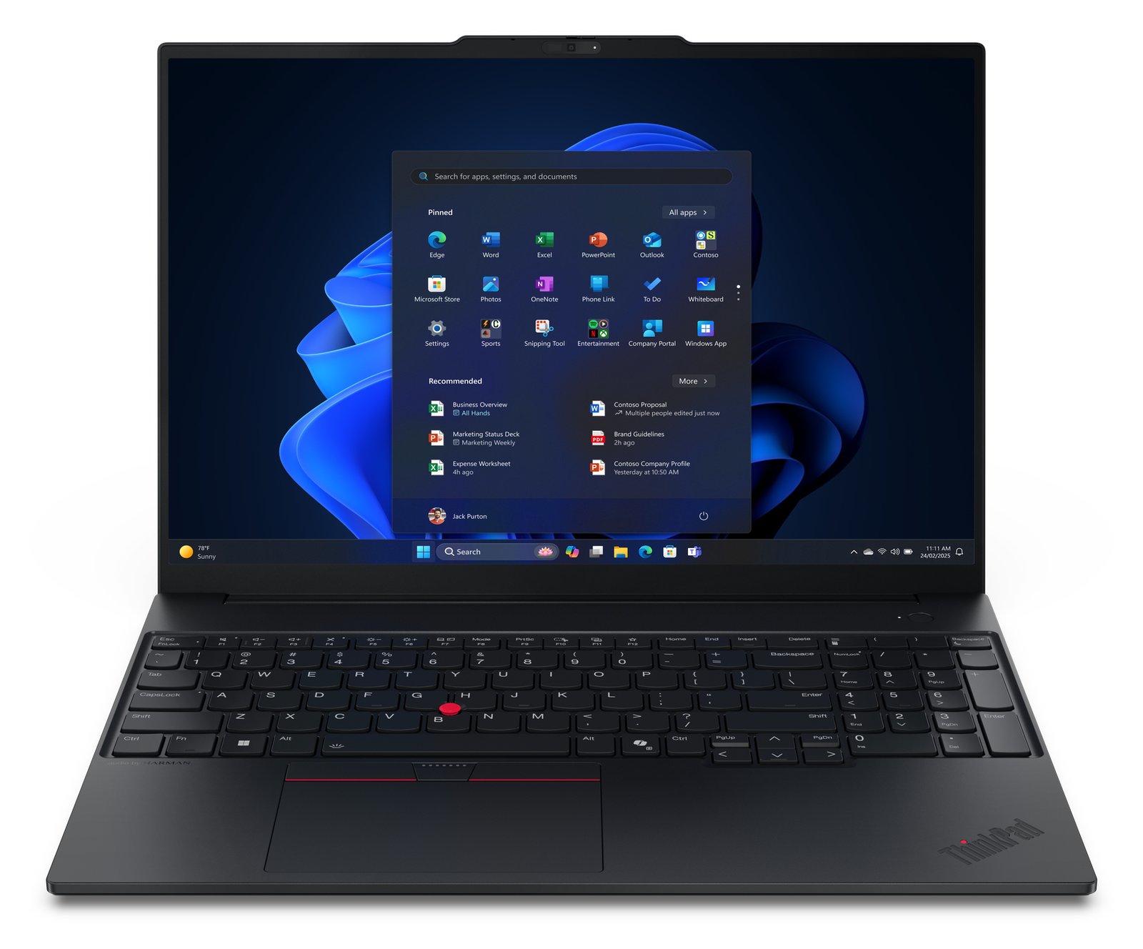 Lenovo ThinkPad E16 Gen 3 21ST - AMD Ryzen 7 250 - 16 GB RAM - 512 GB NVMe - 16 - TL: Deutsch, QWERTZ
