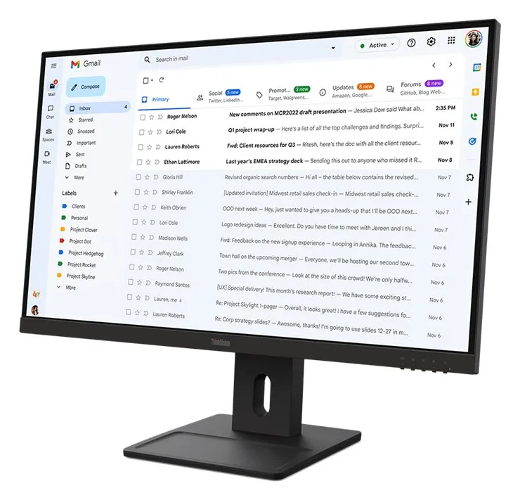 Lenovo ThinkVision E27-40 - LED-Monitor - 68.6 cm (27), Ansicht 3