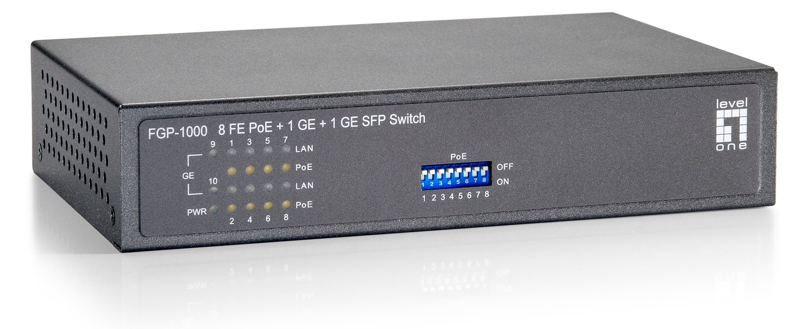 LevelOne FGP-1000 - Switch - 8 x 10/100 (PoE+)