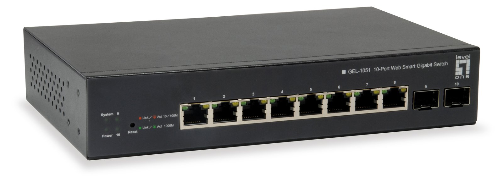 LevelOne GEP-1051 - Switch - Smart - 8 x 10/100/1000 (PoE+)