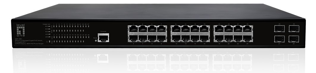 LevelOne GEP-2861 - Switch - managed - 24 x 10/100/1000 (PoE+)