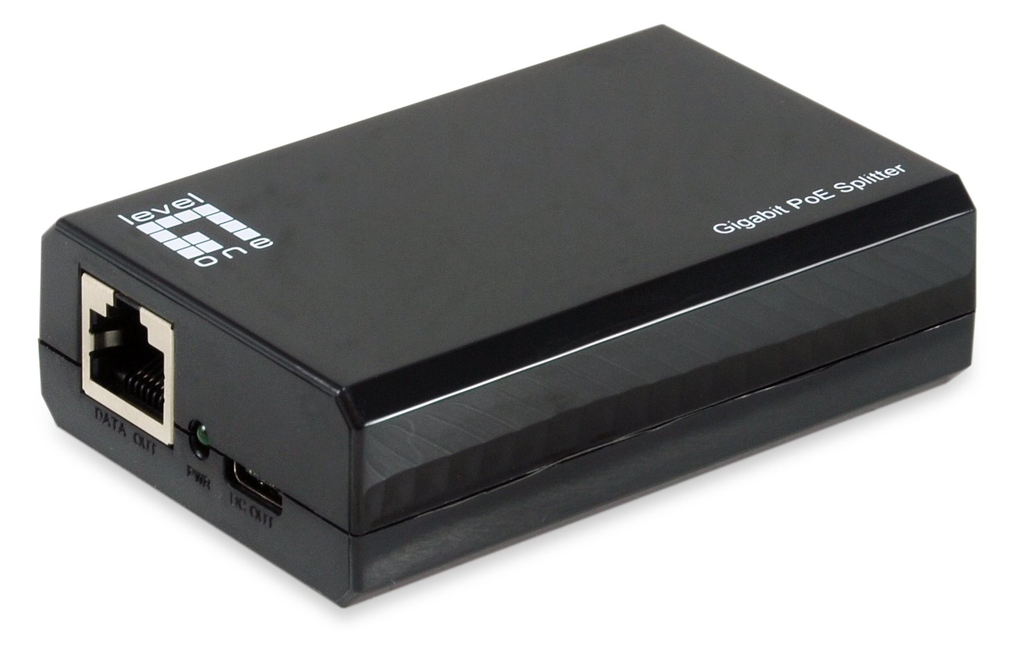 LevelOne Gigabit PoE bt zu USB-C PD 3.0 Splitter - 10/100/1000Base-T(X) - Schwarz - Aktivität - 5V - 12V - 24V
