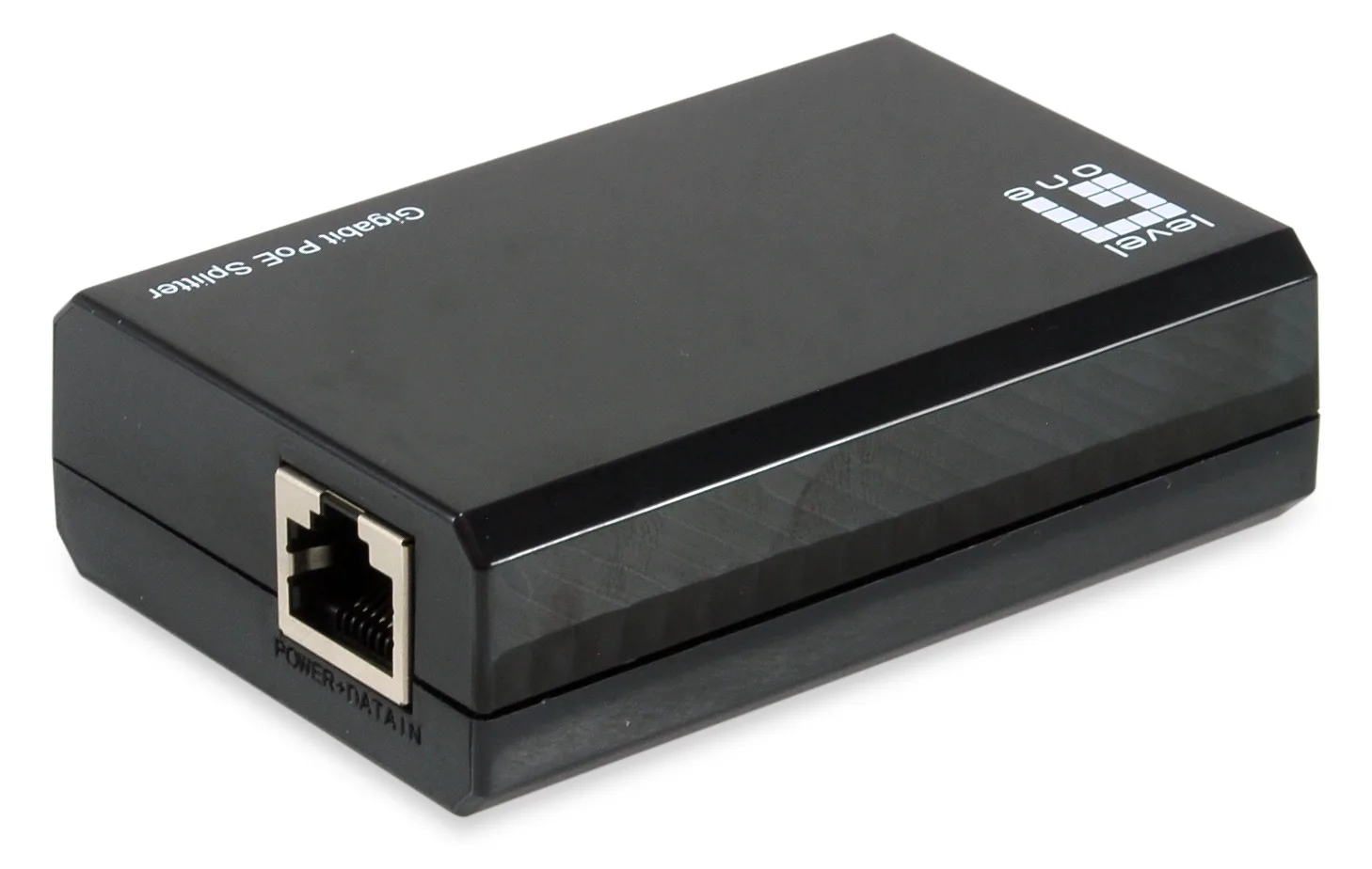 LevelOne Gigabit PoE bt zu USB-C PD 3.0 Splitter - 10/100/1000Base-T(X) - Schwarz - Aktivität - 5V - 12V - 24V, Ansicht 2