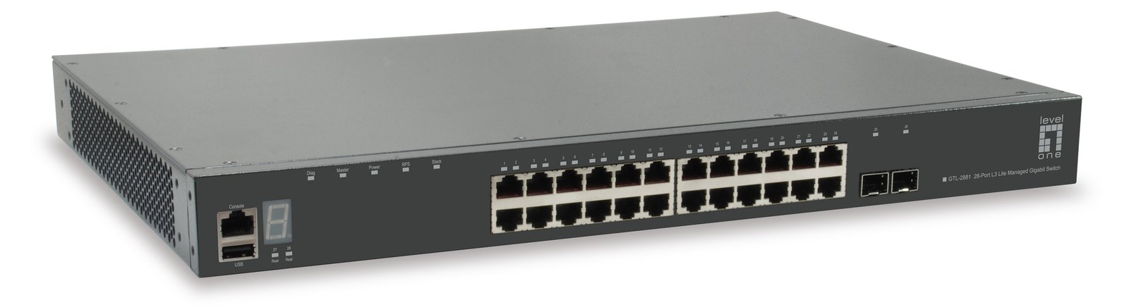 LevelOne GTL-2881 - Switch - L3 Lite - managed