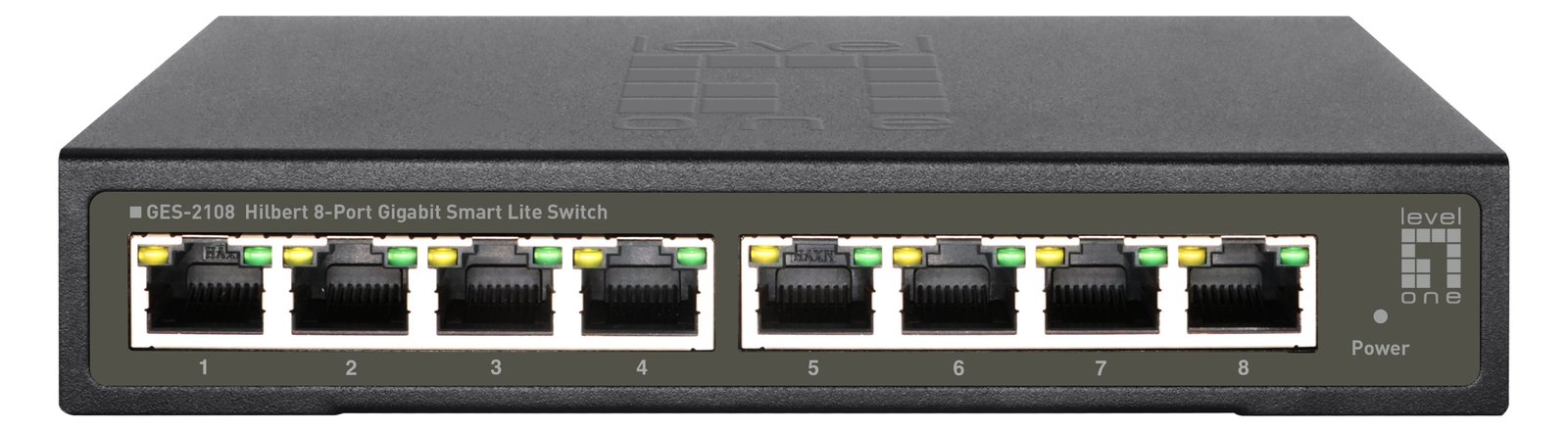 LevelOne Hilbert 8-Port Gigabit Smart Lite Switch - Managed - L2 - Gigabit Ethernet (10/100/1000) - Vollduplex