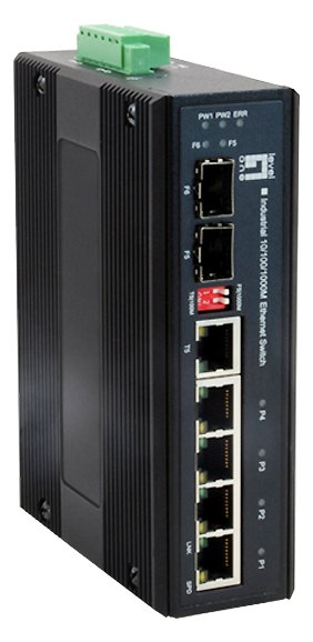 LevelOne IES-0600 - Switch - 4 x 10/100/1000 x Combo Gigabit Ethernet/Gigabit SFP x Fast Ethernet/Gigabit SFP