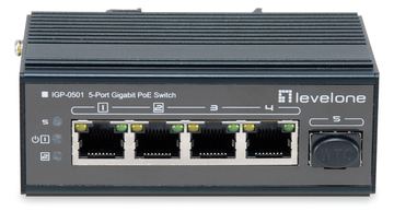 LevelOne IGP-0501 - Switch - 4 x 10/100/1000 (PoE+) von LumaTech