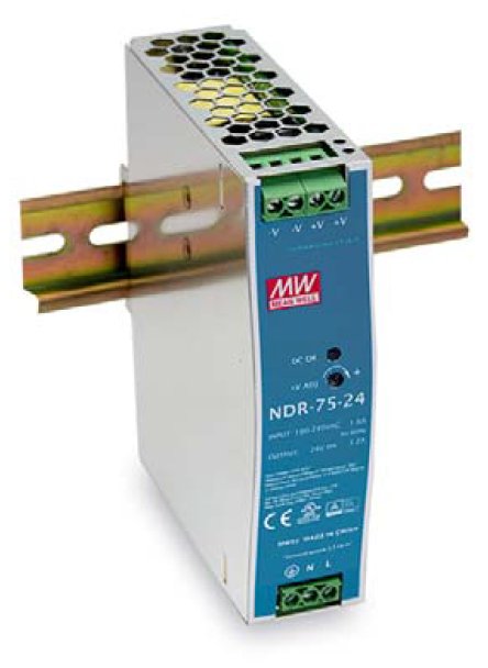 LevelOne ind. Netzteil POW-2432 24VDC 75W DIN-Schiene si