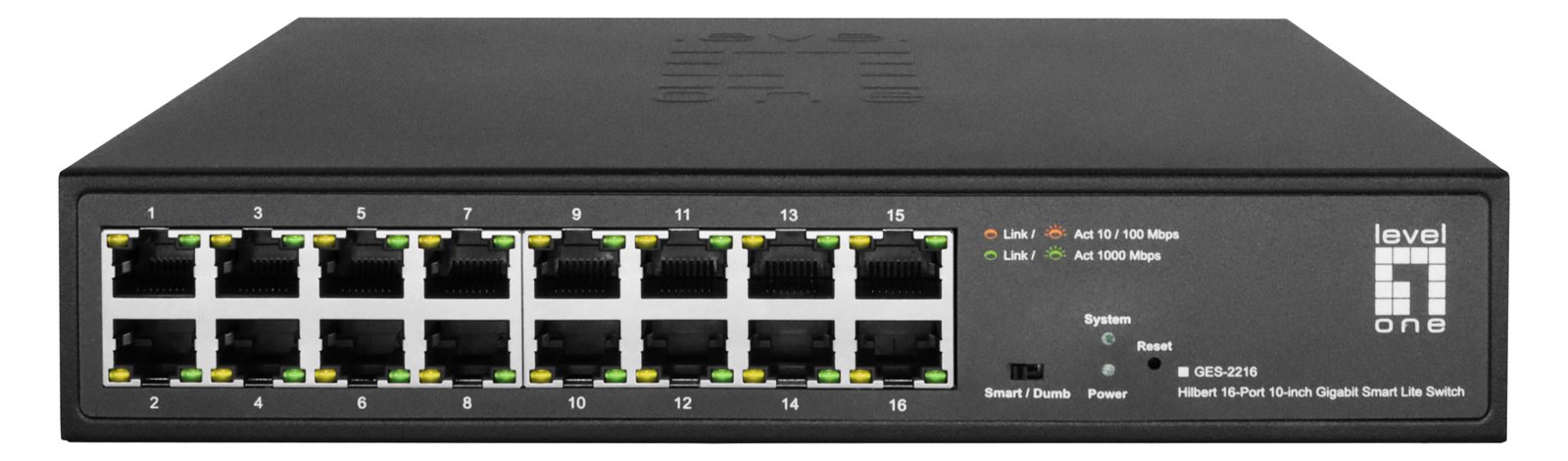 LevelOne Switch 16x GE GES-2216 Hilbert 10