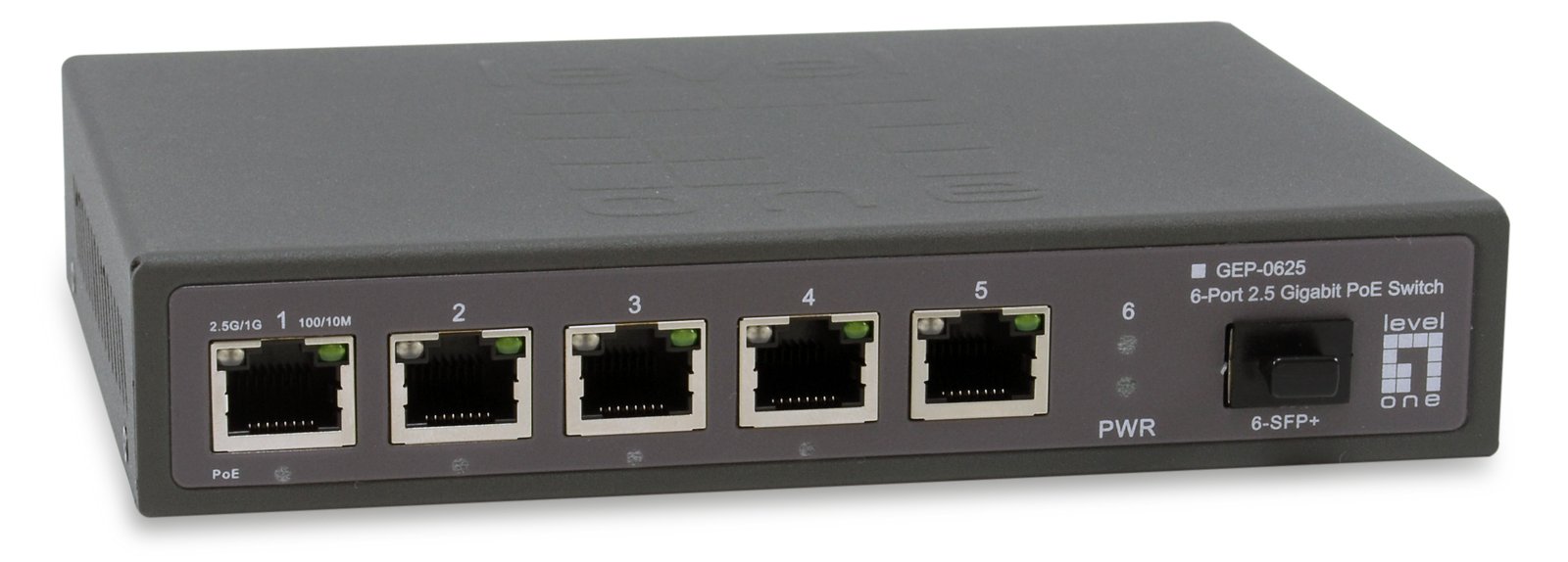 LevelOne Switch 6x GE GEP-0625 2.5GbE 57W 8xPoE+ sw - Switch - 10 Gbps