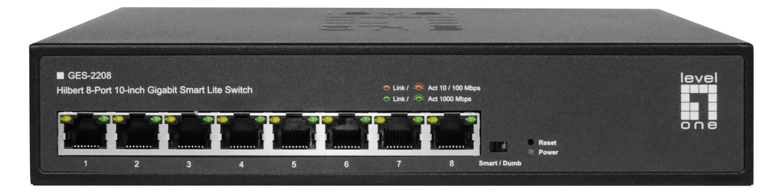 LevelOne Switch 8x GE GES-2208 Hilbert 10