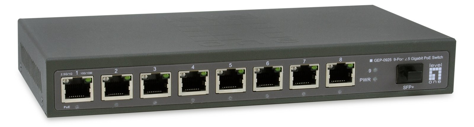 LevelOne Switch 9x GE GEP-0925 2.5GbE 108W 8xPoE+ sw - Switch - 10 Gbps