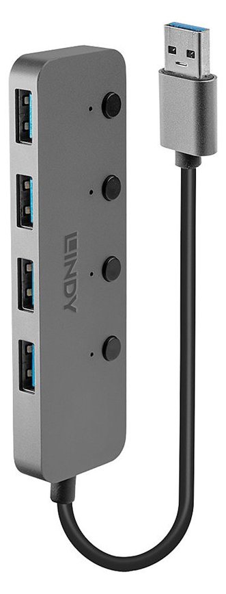 Lindy Hub - 4 x SuperSpeed USB 3.0 - Desktop