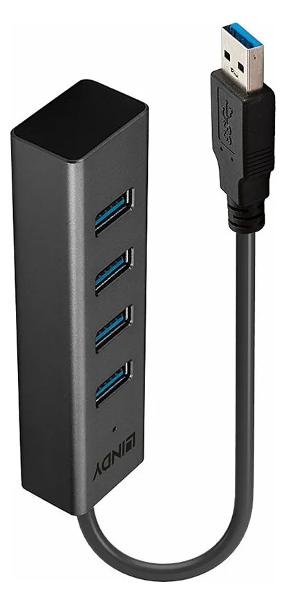 Lindy Hub - 4 x USB 3.2 Gen 1 - Desktop, Ansicht 3