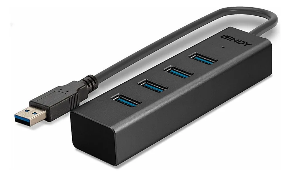 Lindy Hub - 4 x USB 3.2 Gen 1 - Desktop, Ansicht 5