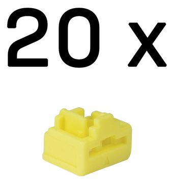 Lindy LAN-Portblocker - Gelb (Packung mit 20)