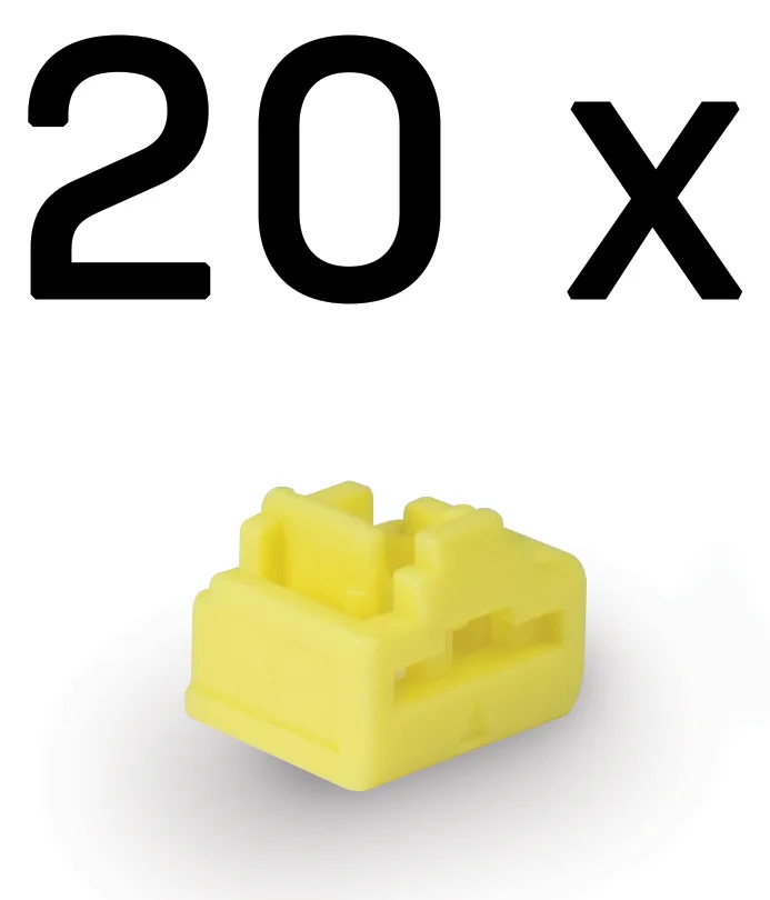 Lindy LAN-Portblocker - Gelb (Packung mit 20), Ansicht 5