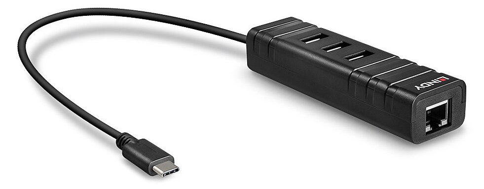 Lindy USB 3.1 Hub & Gigabit Ethernet Adapter