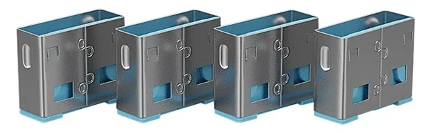 Lindy USB Port Blocker - USB-Portblocker - Blau (Packung mit 10), Ansicht 2