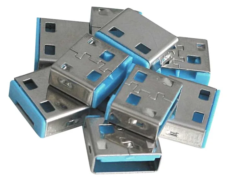 Lindy USB Port Blocker - USB-Portblocker - Blau (Packung mit 10), Ansicht 3