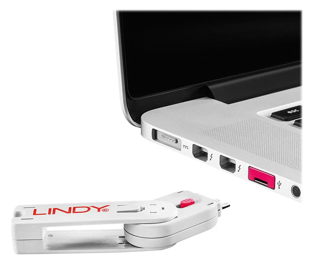 Lindy USB Port Blocker - USB-Portblocker - pink (Packung mit 4), Ansicht 4