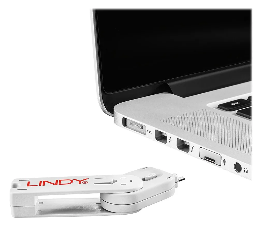 Lindy USB Port Blocker - USB-Portblocker - weiß, Ansicht 3