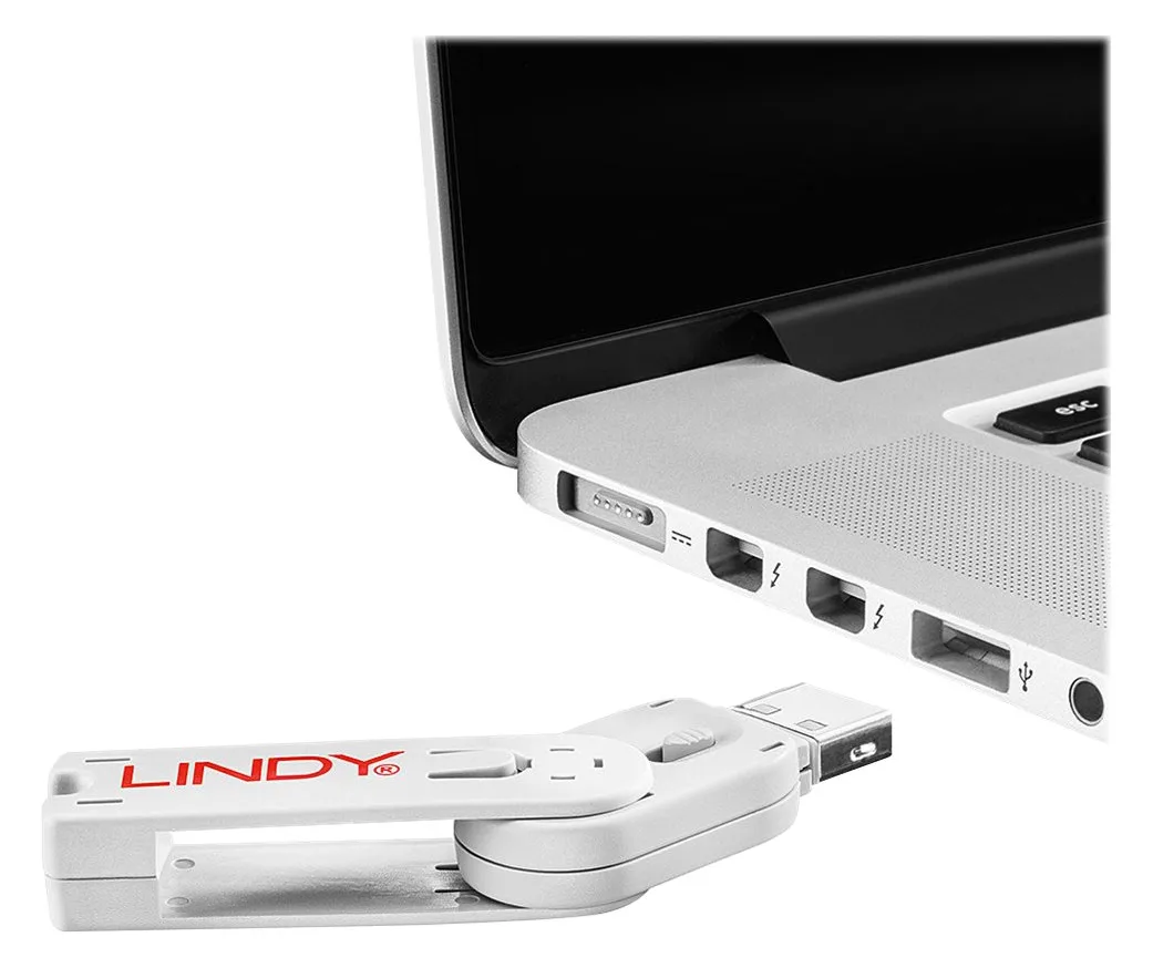 Lindy USB Port Blocker - USB-Portblocker - weiß, Ansicht 4