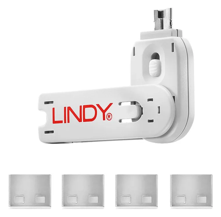 Lindy USB Port Blocker - USB-Portblocker - weiß, Ansicht 5