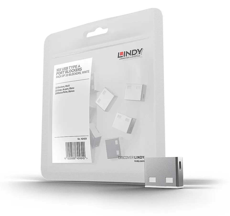 Lindy USB Port Blocker - USB-Portblocker - weiß (Packung mit 10), Ansicht 5