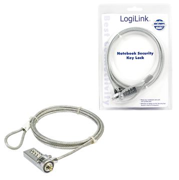 LogiLink Sicherheitskabelschloss - 1.5 m von LumaTech