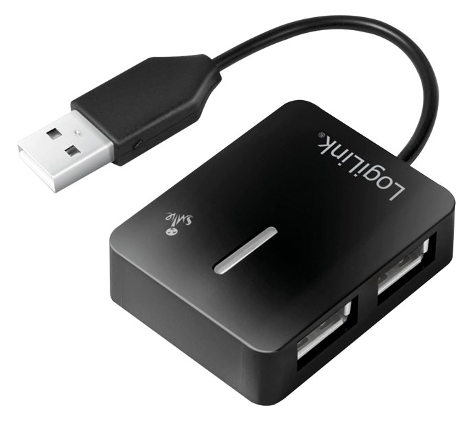 LogiLink Smile USB2.0 4-Port Hub - Hub - 4 x
