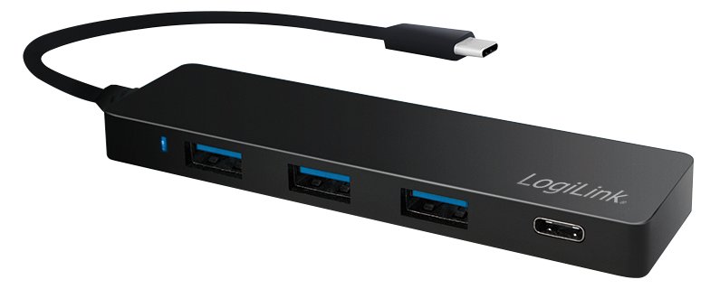 LogiLink Ultra-slim USB-C 3.1 hub - Hub - 3 x SuperSpeed USB 3.0 + 1 x USB-C