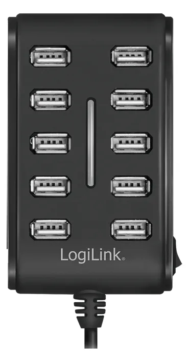 LogiLink USB 2.0 Hub 10-Port - Hub - 10 x USB 2.0, Ansicht 2