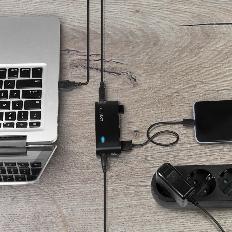 LogiLink USB 2.0 Hub 4-Port - Hub - 4 x USB 2.0, Ansicht 4