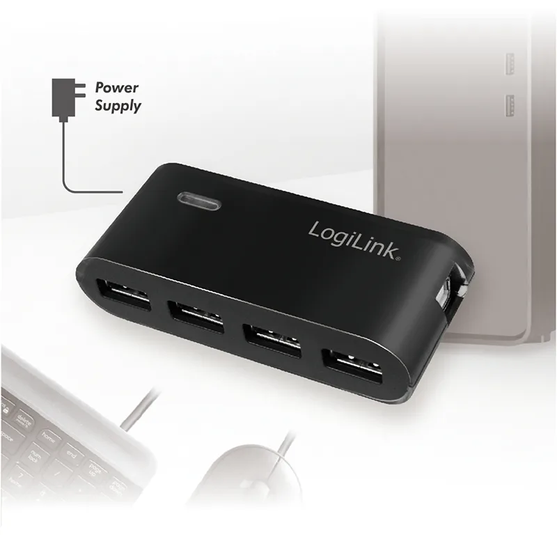 LogiLink USB 2.0 Hub 4-Port - Hub - 4 x USB 2.0, Ansicht 5