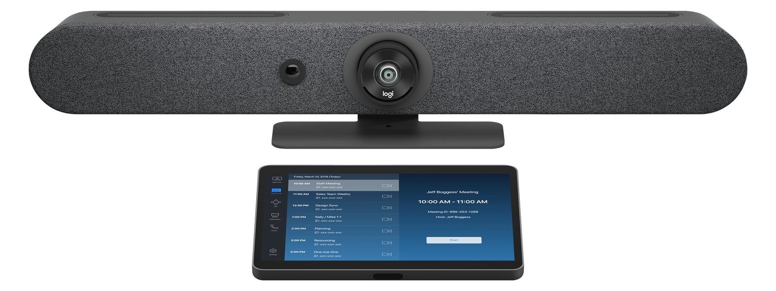 Logitech For Zoom Rooms Appliances Small Room - Kit für Videokonferenzen (Videoleiste, Touch-Controller)