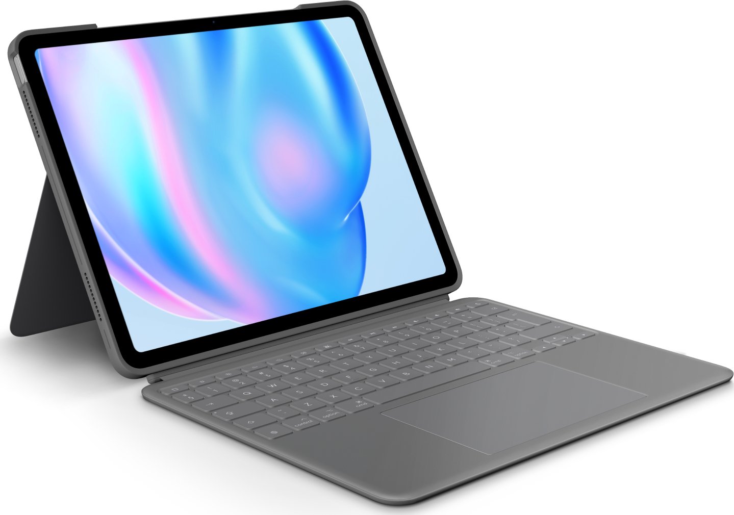 Logitech Combo Touch - Tastatur und Foliohülle - QWERTY - US International - Oxford Gray  Apple 11-inch iPad Air (M2)