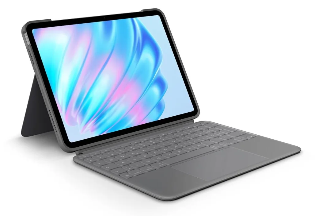 Logitech Combo Touch - Tastatur und Foliohülle - QWERTY - US International - Oxford Gray  Apple 11-inch iPad Air (M2), Ansicht 5