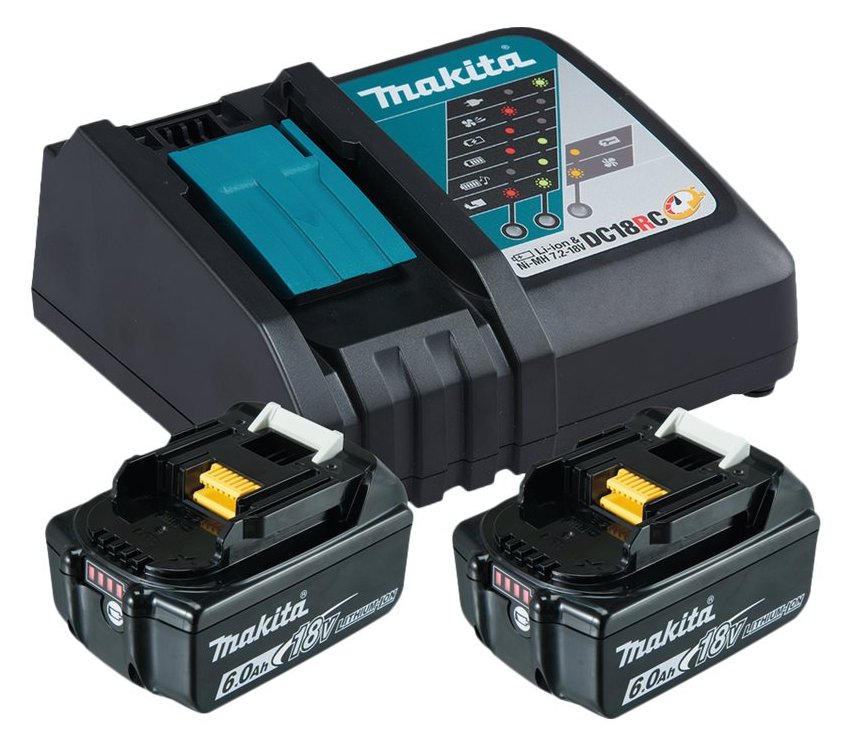 Makita DC18RC - Batterieladegerät + Batterie 2 x