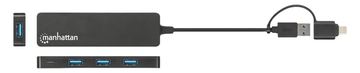 Manhattan Hub - combo USB-A and USB-C - 4 x USB 3.2 Gen 1 von LumaTech