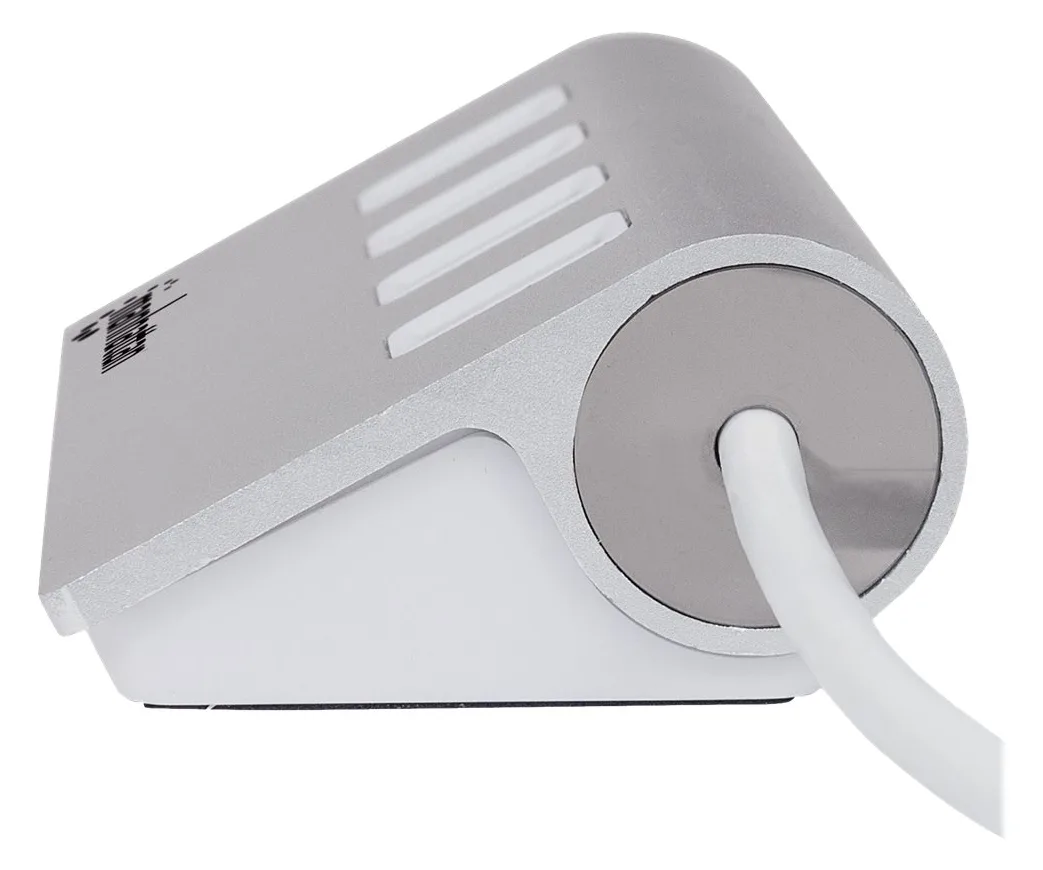 Manhattan USB-A 4-Port Hub, 4x USB-A Ports, 5 Gbps (USB 3.2 Gen1 aka USB 3.0) - aluminium, weiß, Ansicht 3