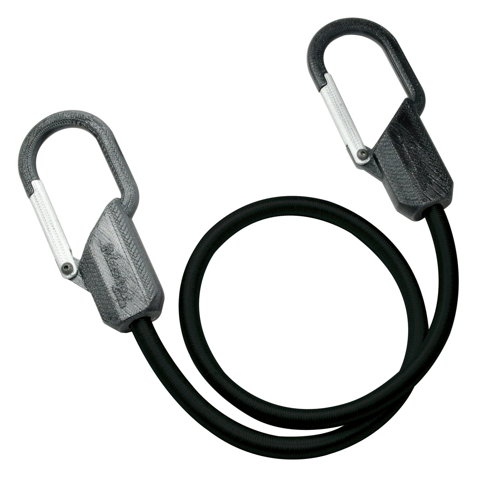 MasterLock 80 cm x 9 mm Clip Hook Gummi-Spannseil - Schwarz - 9 mm - 80 cm - 1 Stück(e) von LumaTech