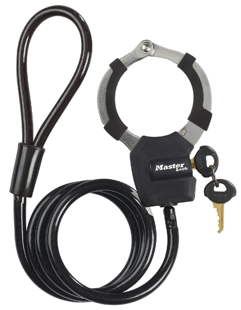 MasterLock Street Cuff - Kabelschloss - Schwarz - Stahl - Schlüssel - 1000 mm - 8 mm