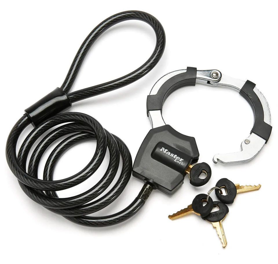 MasterLock Street Cuff - Kabelschloss - Schwarz - Stahl - Schlüssel - 1000 mm - 8 mm, Ansicht 3