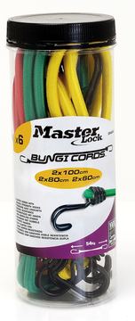 MasterLock Twin Wire-Spanngummi; 6er-Pack - 1 m - Mehrfarbig - 6 Stück(e)