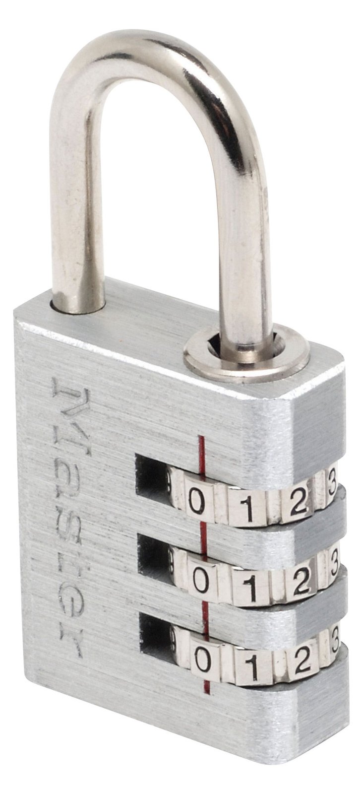 MasterLock Zahlenschl. aus Alu. m. 3-stell. Zahlenk. 7630EURD