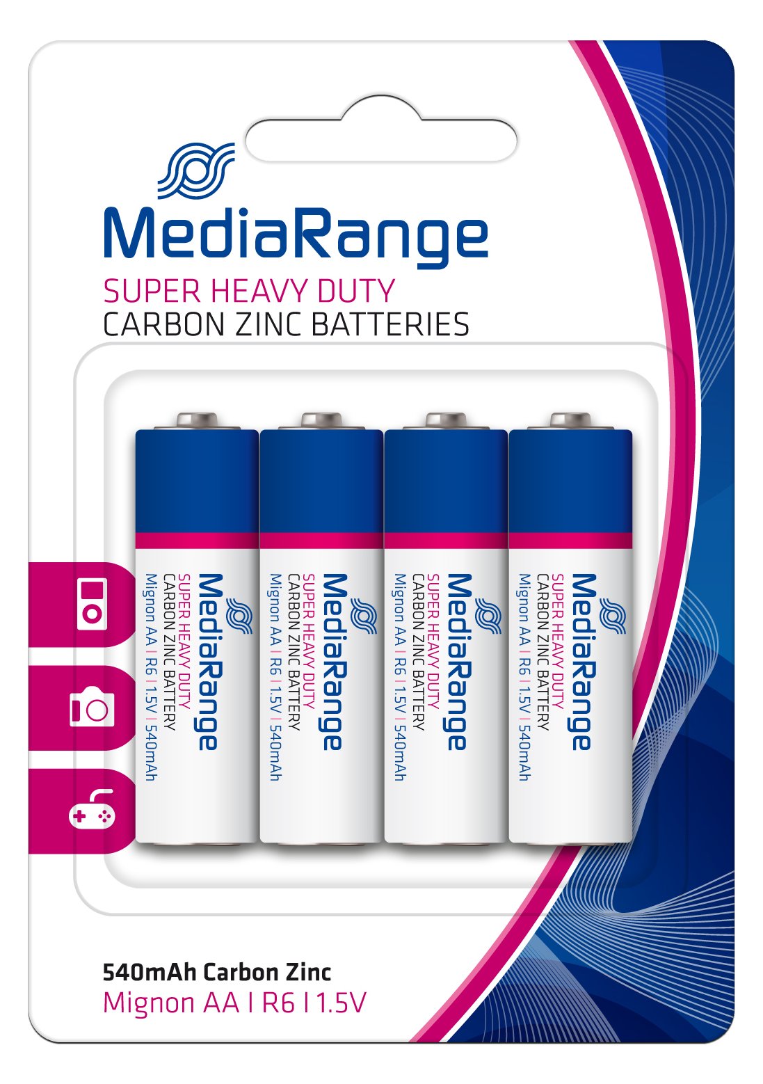 MEDIARANGE Batterie 4 x AA / LR6 - Kohlenstoff Zink von LumaTech