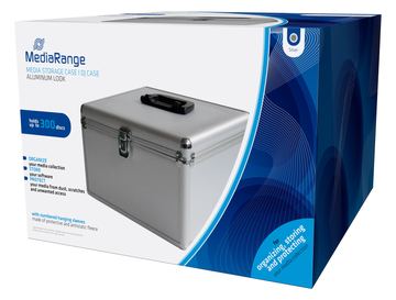 MEDIARANGE BOX76 - Gehäusebox - 300 Disks - Silber - Fleece - Kunststoff - Holz - 120 mm - Aluminium von LumaTech