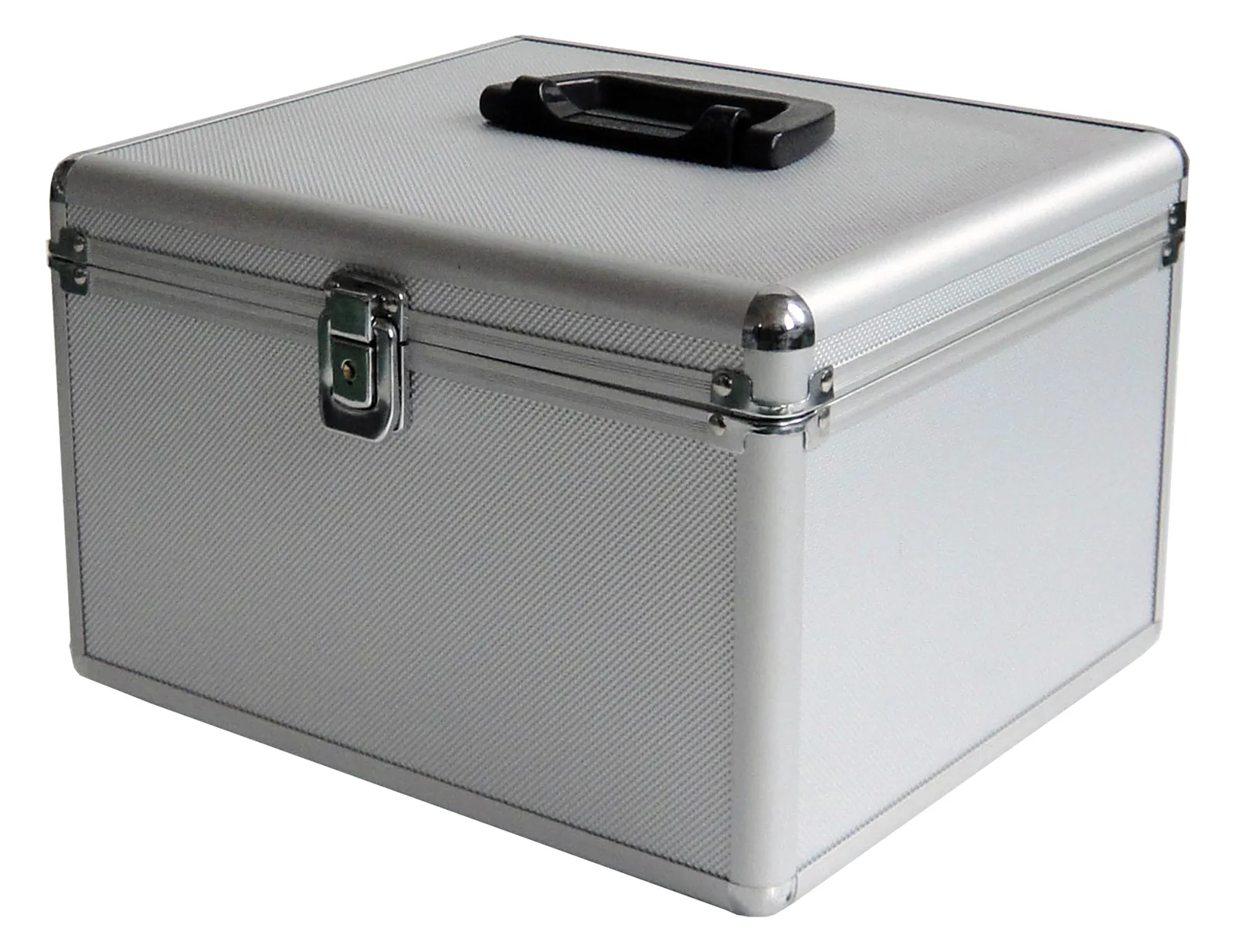 MEDIARANGE BOX76 - Gehäusebox - 300 Disks - Silber - Fleece - Kunststoff - Holz - 120 mm - Aluminium, Ansicht 4