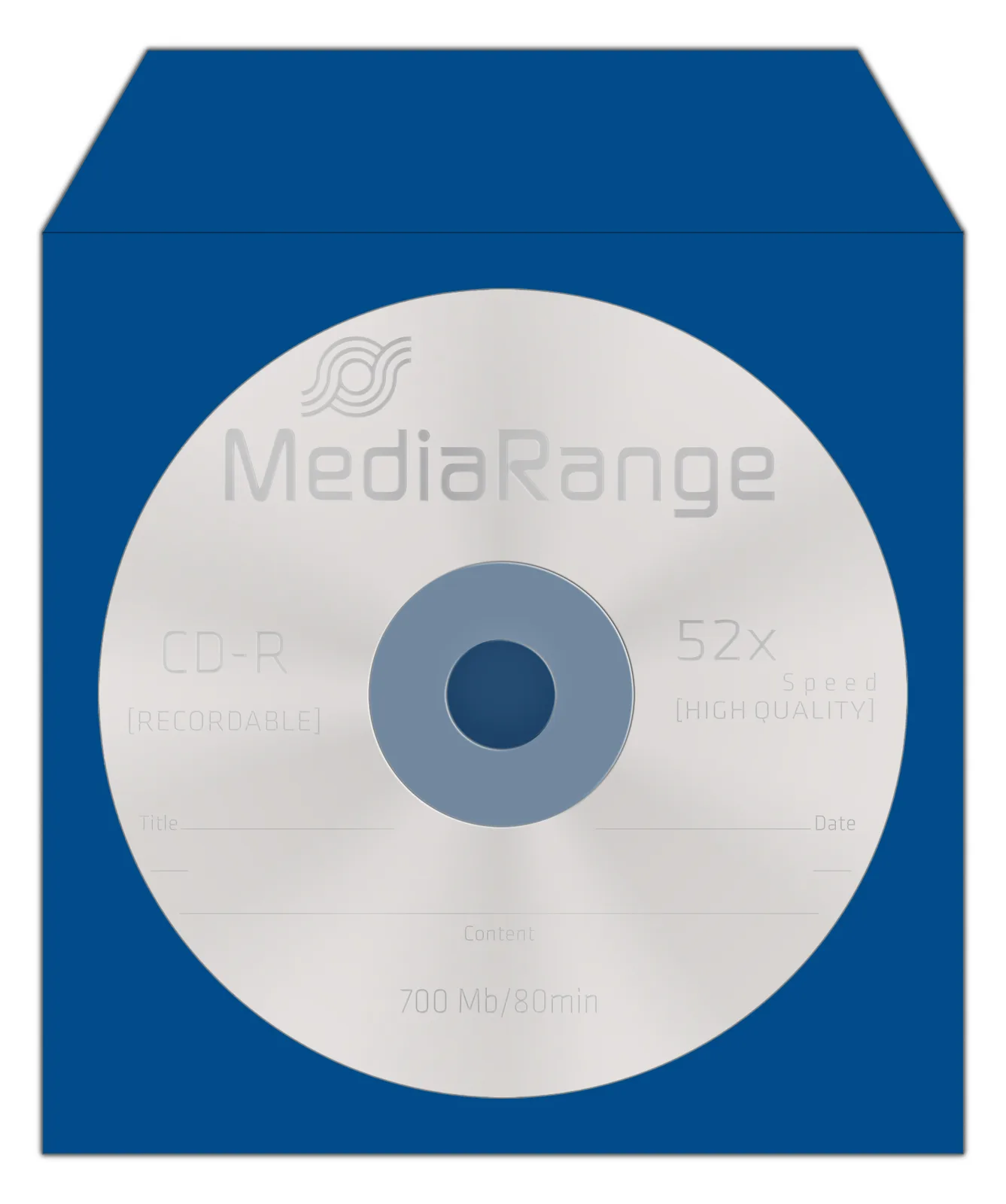 MEDIARANGE CD-paper color-pack - CD-Hülle - Kapazität: 1 CD (Packung mit 100), Ansicht 2